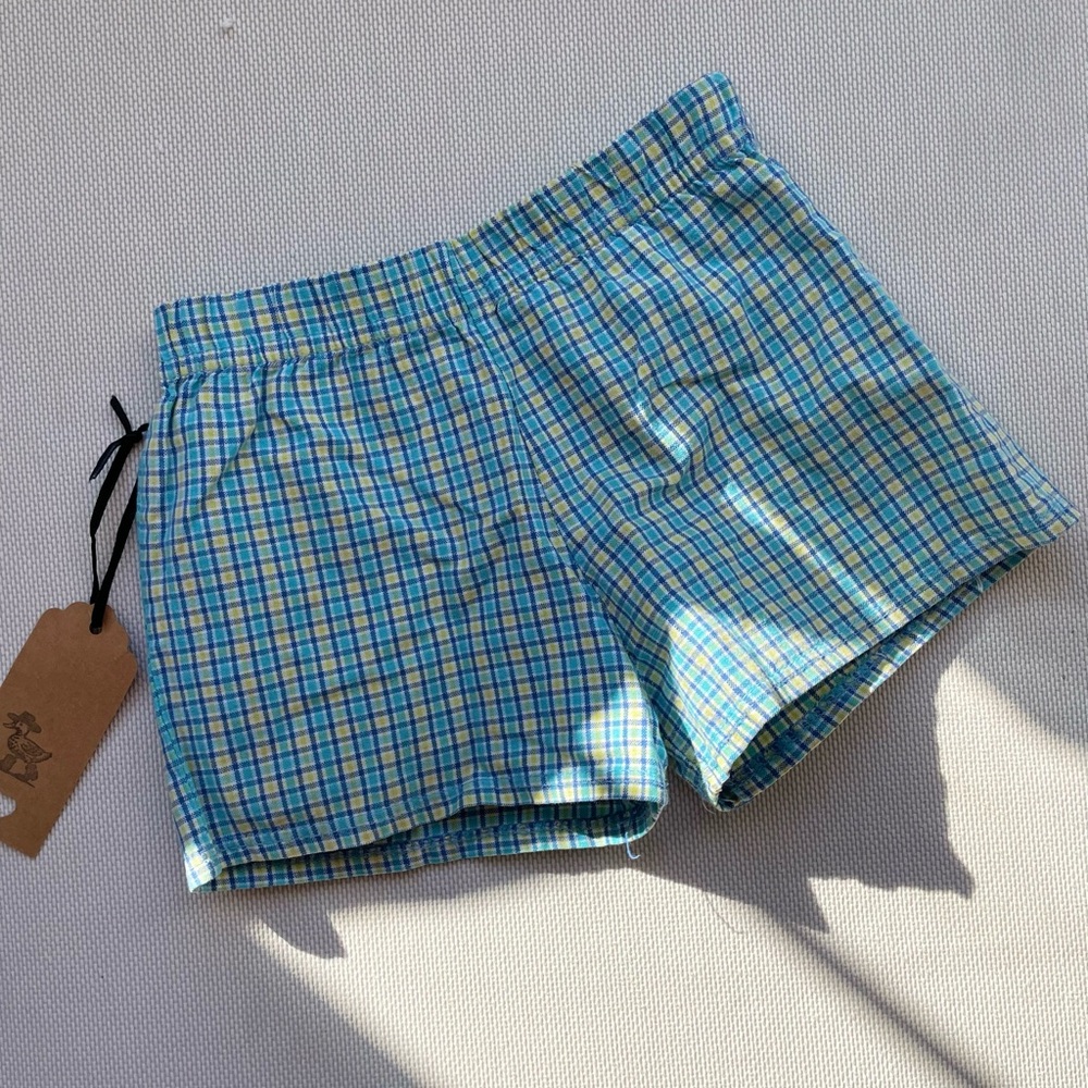 Vintage short Blue Plaid Shorts